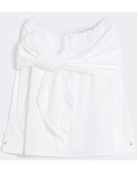 Max Mara - Cotton Blouse With Stole - Lyst