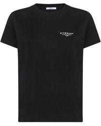 Givenchy - Back Print Regular Fit Cotton T-Shirt - Lyst