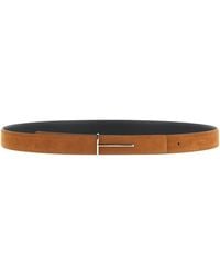 Tom Ford - 'Slim T' Reversible Belt - Lyst