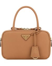 Prada - Peach Leather Handbag - Lyst