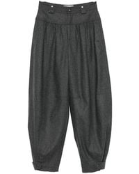 Chloé - Barrel Wide Leg Trousers - Lyst
