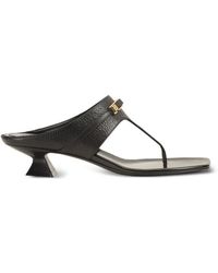 Sergio Rossi - Leather Thong Sandals - Lyst