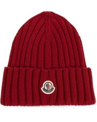 Moncler - Logo Wool Beanie - Lyst