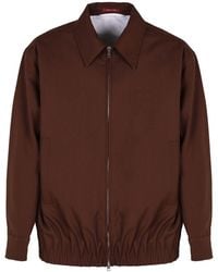 Gucci - Wool Jacket With Pointed Collar - Lyst