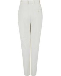 McQueen - High Waisted Wool Pants - Lyst