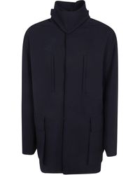 Rick Owens - Jacket Hooded "Collared Mac" - Lyst