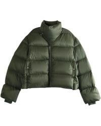 Rick Owens - Down Jacket With Asymmetrical Zip - Lyst