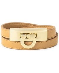 Ferragamo - Hug Gancini Logo Bracelet - Lyst
