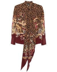 Etro - Printed Silk Shirt - Lyst