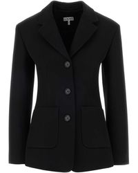 Loewe - Wool Blend Blazer - Lyst