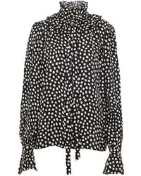 Chloé - Silk Shirt With Polka Dot Pattern - Lyst