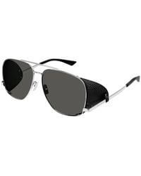 Saint Laurent - Sunglasses Aviator Full Rim, - Frame And Lens Sl653Leonleatherspoiler001 - Lyst