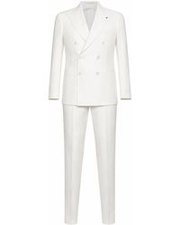 Tagliatore - Suit Montecarlo Linen Twill - Lyst