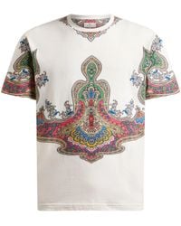 Etro - Cotton T-Shirt Roma - Lyst