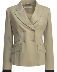 Max Mara - Virgin Wool Mohair Silk Acetate Polyester Double-Breasted Wool Blazer - Lyst