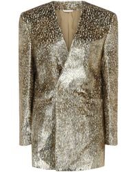 Givenchy - Animal Print Single-Breasted Blazer - Lyst