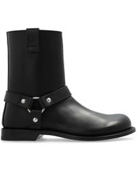 Loewe - Campo Biker Boots - Lyst