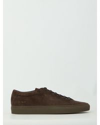 Common Projects - Dark Suede Achilles Premium Sneakers - Lyst