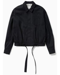 1989 STUDIO - Dark Short Trench Jacket - Lyst
