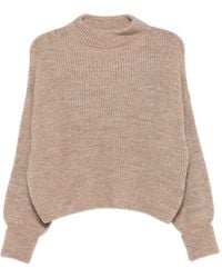 Closed - Wool Blend Crewneck Sweater - Lyst