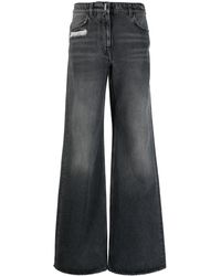 Givenchy - Extra Wide Denim Cotton Jeans - Lyst