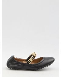 Tod's - Ballet Flats With Eyelets - Lyst