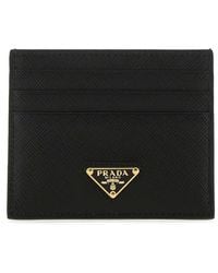 Prada - Leather Card Holder - Lyst