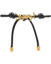 Saint Laurent - Cassandre Cord Bracelet Bracelet - Lyst