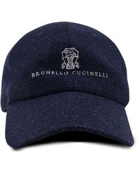 Brunello Cucinelli - Silk Linen Wool Hat - Lyst