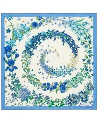 Ferragamo - Fo Primavera Spring-Print Silk Scarf - Lyst