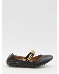 Tod's - Ballet Flats With Eyelets - Lyst