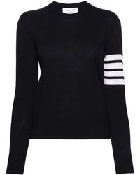Thom Browne - Wool 4-Bar Relaxed Pullover - Lyst
