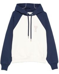 Ami Paris - Ami De Coeur Cotton Hoodie - Lyst