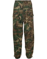 Givenchy - Camou Print Cotton Trousers - Lyst