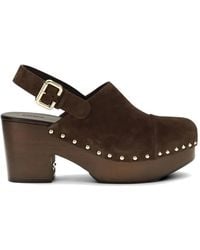 Chloé - Chloé Jeannette Wedge Clogs - Lyst