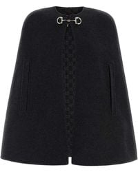 Gucci - Charcoal Wool Blend Cape - Lyst