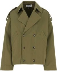 Loewe - Cotton Trench Coat - Lyst