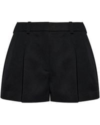 Givenchy - Wool Pleated Shorts - Lyst