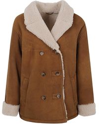 Enes - Coats Camel - Lyst