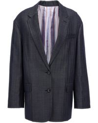 Etro - Oversized Buttoned Outer Jacket - Lyst