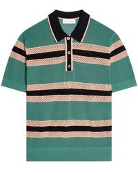 Dries Van Noten - Striped Polo Shirt - Lyst