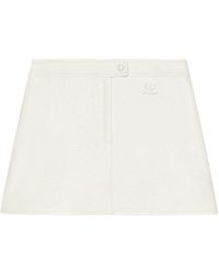 Courreges - Cotton Polyurethane Elastane Skirt - Lyst