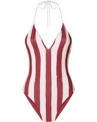 Fendi Reversible Logo Swimsuit in Orange | Lyst