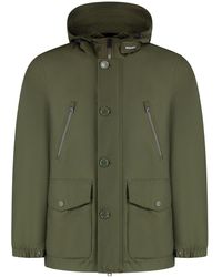 Woolrich - Solid Hood Jackets - Lyst