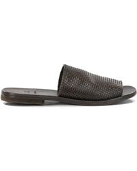 Moma - Calf Leather Rubber Sandals - Lyst