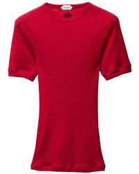 Versace - Wool Top With Short Sleeves - Lyst