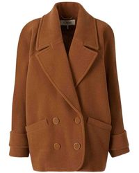 Chloé - Cappotto Corto Doppiopetto - Lyst
