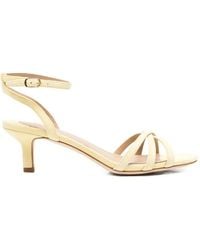 Ralph Lauren - "Kendyl" Kitten Midi Heel Sandals - Lyst