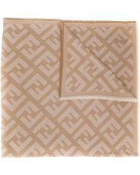 Fendi - Ff Wool Scarf - Lyst