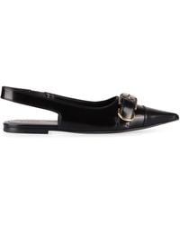 Givenchy - Elegant Leather Slingback Pumps With Buckle - Lyst
